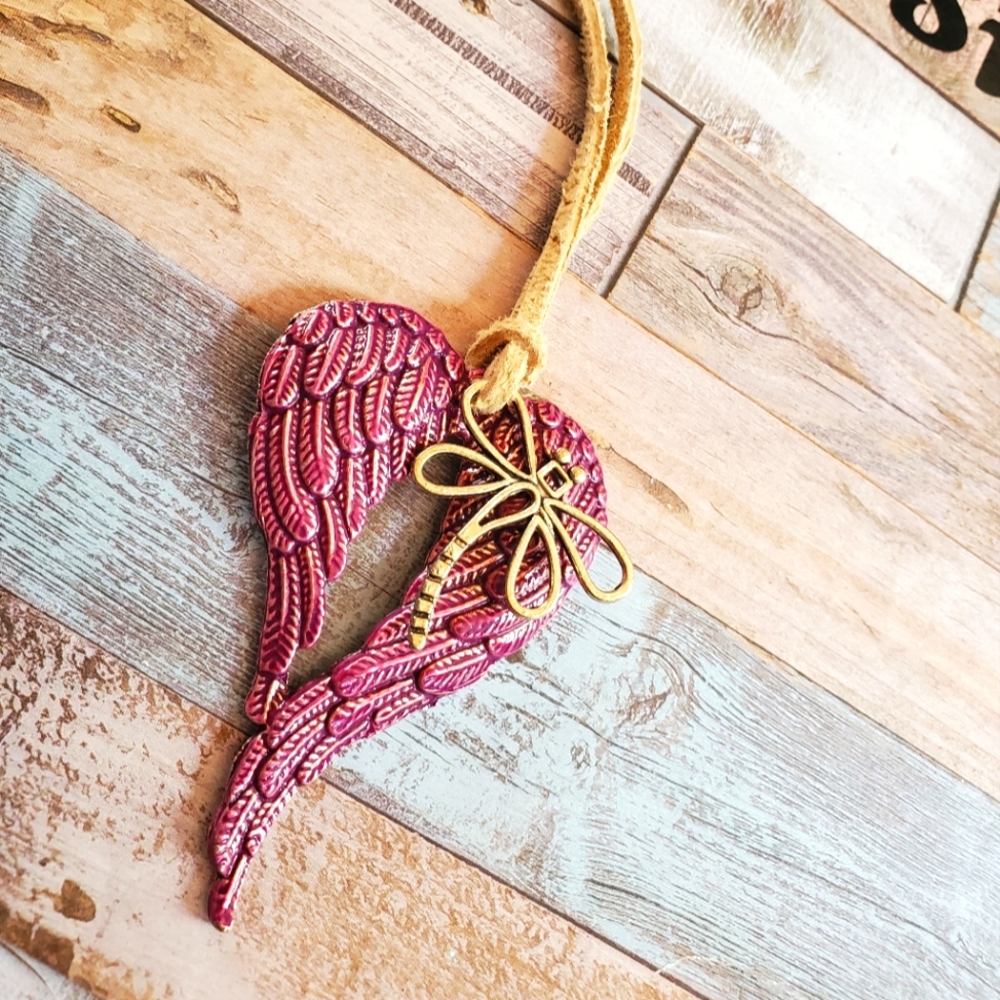 Heart Keychain, Keyring, Feather Keychain, Gift Idea for Her Western NWOT